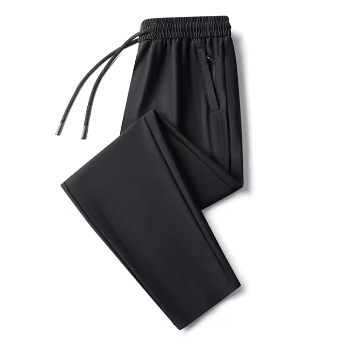 Pantalones Casuales para Hombres CHAIFENKO Cómodos, Transpirables, Secado Rápido, Longitud Completa, Abrigo de Nylon, Estilo Básico - 1