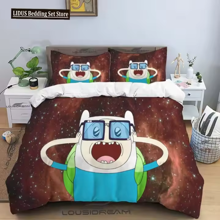 Funda de Almohada de Aventura de Dibujos Animados de Tiempo de Aventura de Finn y Jake - 1