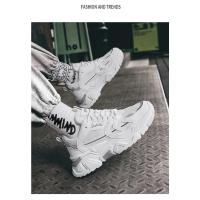Zapatos informales de suela gruesa con panel de malla para hombre, zapatos para correr de suela blanda transpirables de verano, zapatos deportivos de moda para actividades al aire libre, zapatillas deportivas para hombre - details 12