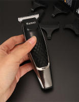 Kemei-cortadora de pelo eléctrica profesional para hombre, cabezal de corte de acero inoxidable con hoja en T de 0mm, grabado, revisado a Andis, KM-1951 - details 8