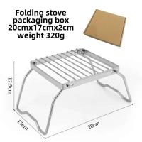 Parrilla de Campamento Plegable de Acero Inoxidable Multifuncional Resistente a Altas Temperaturas para Acampar al Aire Libre - details 5