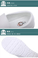 Zapatos De Enfermera Para Mujer Suela Suave Transpirable Antideslizante Confort Para Piernas Y Tobillos Algodón PU Medio Tacón - details 7