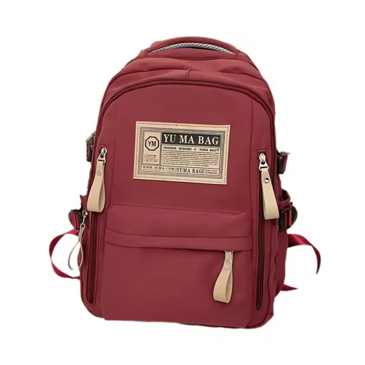 Mochila escolar de nailon de alta calidad, gran capacidad, con múltiples bolsillos con cremallera, informal, para adolescentes, niñas y niños - 1