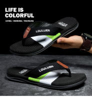 Verano nuevas chanclas de los hombres usan zapatillas de playa de goma antideslizante pellizcar pies sandalias al aire libre - details 13