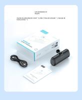 Compacto y portátil banco de energía de 4500 mAh 5V/2.4A de descarga rápida, indicador de energía, tres interfaces - details 9
