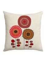 Juego de 4 Fundas decorativas para Sofá, Cojines florales de Lino , para Sofá, Cama, Coche, Hogar, 45x45cm - details 2