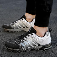 Zapatillas de correr antideslizantes para hombre, zapatos informales transpirables, ultraligeros, a la moda, de malla, para entrenamiento - details 3