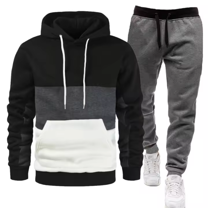 Deportes para hombres Ropa de moda de estilo coreano, tres piezas informales de dos piezas, 2024 - 1