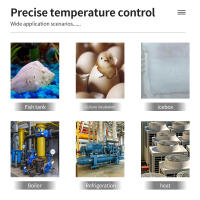 Controlador de temperatura Digital con pantalla LED W1608, termostato de Control de calor frío con Sensor NTC, Control remoto, CC de 12V - details 1