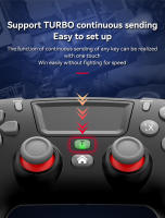 Elite-controlador de juego inalámbrico para PS4 Slim/Pro, Gamepad de doble vibración para PC, USB con giroscopio de seis ejes, Joystick Bluetooth - details 8