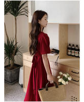 Vestido Elegante de Tencel Chiffon para Mujer Primavera-Verano Ajuste Franco Largo Adelgazante - details 13