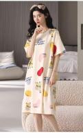 Conjunto De Pijamas De Verano Para Mujer Talla Grande Estampado De Oso Y Corazón Casual Manga Corta Pantalones Anchos Ropa De Dormir Transpirable De Poliéster - details 9