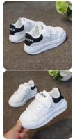 Zapatos blancos para niño y niña, zapatillas cómodas antideslizantes de suela gruesa suave, estilo coreano, Otoño, 2024 - details 10