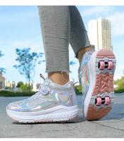 Nuevo modelo 2025 Patines deportivos en línea de 4 ruedas para niños, zapatillas deportivas de buena calidad para interiores, a la moda. - details 25