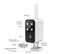 Cámara de seguridad exterior Wifi de 4MP Solar Outdoor 180 ° Rotación de la sartén Tarjeta SlM 4G Cámaras de protección segura PlR Detección humana Batería de baja potencia y larga duración Batería de 9000 mAh Cámara Ubox APP - details 15