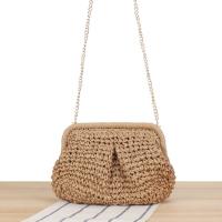 Bolsa de Hombro Tejida de Cuerda de Papel para Mujer 2025 Bolsa de Playa Versátil con Correa de Hombro para Vacaciones - details 0