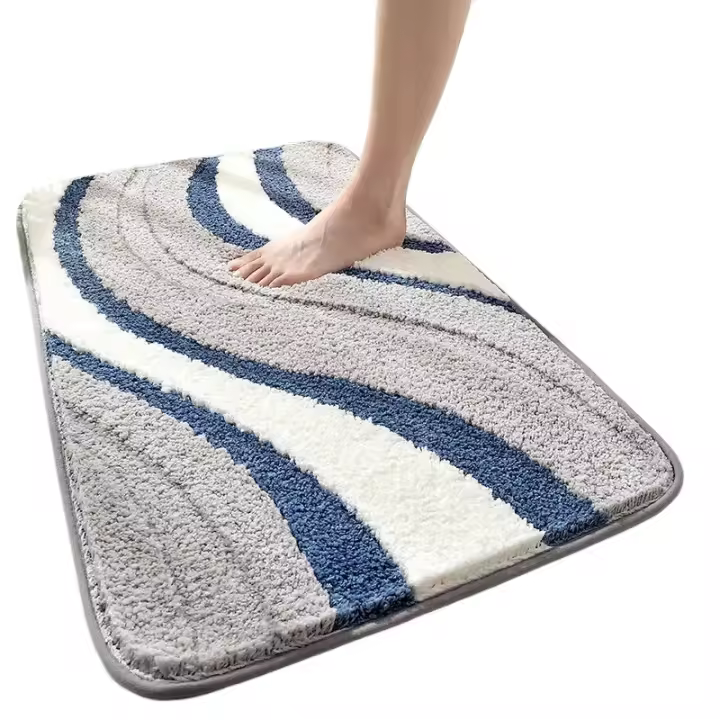 Alfombra de baño de imitación de cachemira Inodoro absorbente, antideslizante, resistente al desgaste para el hogar - 1