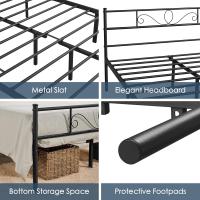 Cama Individual Hierro Cama Metálica para colchón de 90 x 190cm Cama Industrial Estructura Metal - details 64