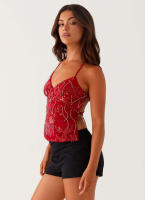 Camisola Sexy con lentejuelas bordadas para mujer, Top de verano, novedad de verano - details 11