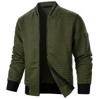 Cuadros de hombre, chaqueta con cremallera y cuello alto, nuevo estilo e - details 25