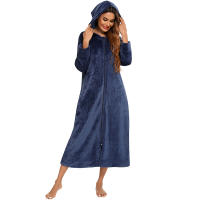 Bata holgada de lana para mujer, ropa de casa cálida - details 16