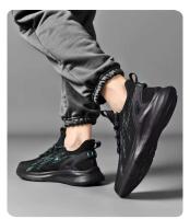 2024 deportes de los hombres de alta calidad nueva malla transpirable suela suave cómodo cordones zapatos para correr casuales otoño - details 12