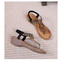 Sandalia de Cuña Mujer 2025 Boho Chic con Cristales - Plataforma Cómoda para Playa, Fiesta y Diario, Zapatos de Verano Elegantes Moda Primavera-Verano - details 36