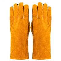 Soft Welding Gloves Anti-scalding Heat Resistant Gardening Safety Gloves Durable Protective Leather Working Gloves Farms - details 4