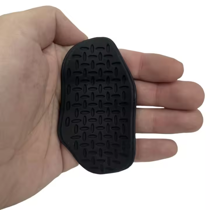 Almohadilla eléctrica de Palma para Fitness, doble agujero, agarre antideslizante grueso, entrenador de fuerza con bolsa de almacenamiento, protector de mano de entrenamiento de silicona, 1 par - 1