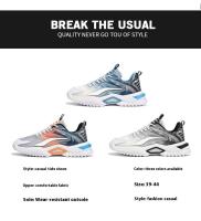 Zapatos casuales de caña alta para hombre con cómoda malla transpirable con cordones en la parte superior nueva suela de EVA - caminar en verano y primavera de talla grande - details 5