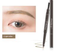 Lápiz potenciador de cejas de doble cabeza, tatuaje resistente al agua, lápiz profesional para cejas de larga duración con cepillo para cejas, maquillaje de ojos Natural - details 15