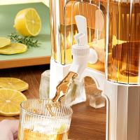 Jarra de agua de 5L, jarra de jugo portátil grande para bebidas, hervidor frío con grifo para fiestas y uso diario - details 6