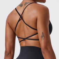 Sujetador deportivo Sexy y cómodo para mujer, Top de gimnasio, ropa de entrenamiento de yoga, ropa interior deportiva elástica para mujer, sujetador de yoga cruzado en la espalda, tops deportivos mujer gimnasio, - details 7