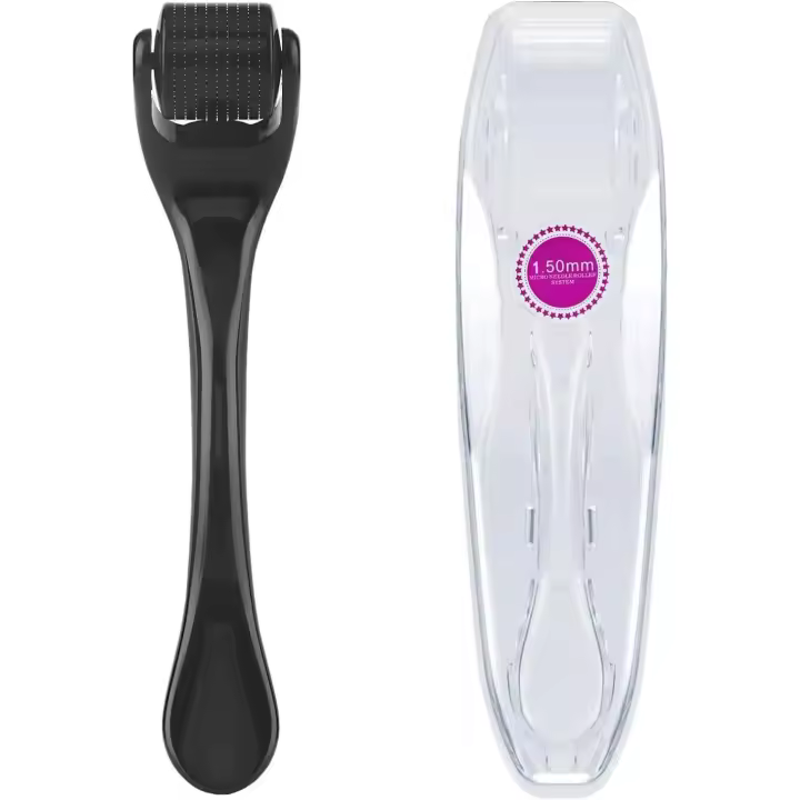 Dermaroller Micro Agujas 1.5mm Roll de Agujas para Rejuvenecimiento, Crecimiento del Cabello y Eliminación de Marcas de Acné Adecuado para Todos los Tipos de Piel - 1