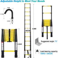 Escalera Telescópica de Aluminio de 5m Portátil, Desmontable, Antideslizante, Extensible, Multiusos, Carga de 150kg Mejoras del Hogar y Herramientas - details 68