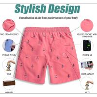 Ropa de baño para hombres, bañador para vacaciones, pantalones cortos de playa, natación, secado rápido, piscina - details 6