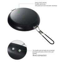 Utensilios de cocina antiadherentes, palas plegables, cucharas, ollas recubiertas resistentes a los arañazos, picnics de senderismo para acampar al aire libre - details 7