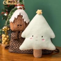 INS Christmas Ginger Bread Plush Pillow Festival Holiday Stuffed Chocolate Cookie Cabin House Decor Cushion Kids Birthday Gift - details 8