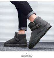 Botas de nieve de invierno para hombre, zapatillas altas para mujer, zapatos informales de moda, pies de piel desnuda, algodón, luz cálida, parejas, talla grande 35-47 - details 19