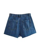 Nuevos Pantalones Cortos Vaqueros de Verano para Mujer Falda con Doble Botonadura, Pantalones Transfronterizos Y2K2024, Moda China Continental - details 5