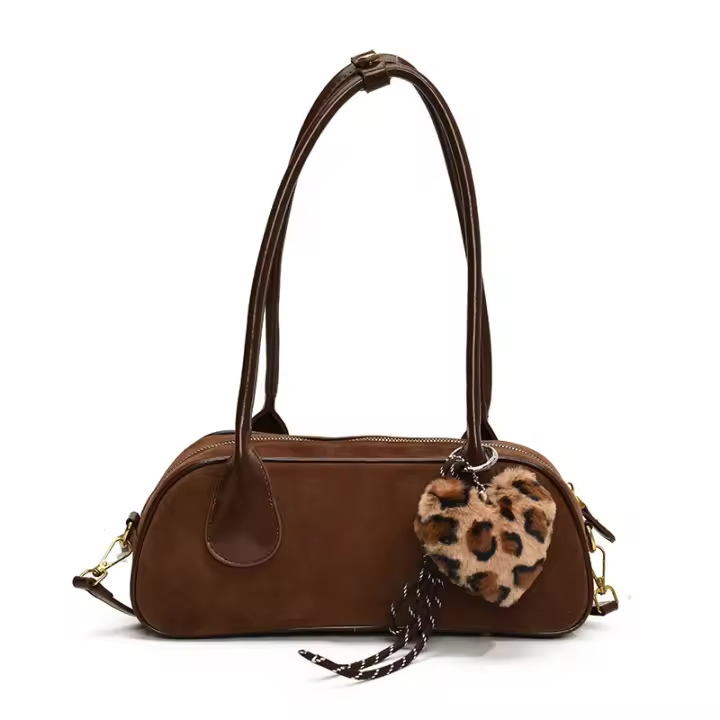 Nuevo versátil retro textura mate bolsa de axilas bolso de hombro moda portátil bolso de bolos mujeres - 1