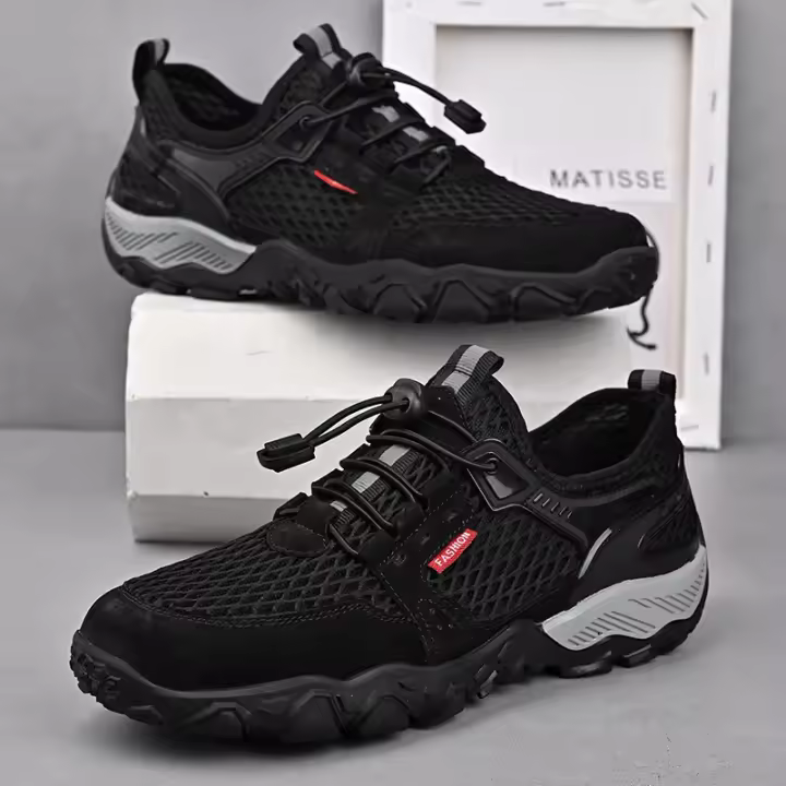 Zapatos de Senderismo Suaves para Hombre Zapatillas de Deporte de Malla Transpirable de Verano - 1