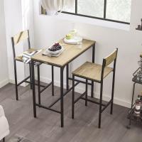 OGT03-N Juegos de Muebles Altas, Mesa de Cafetería, Juego de Balcón de 3 Piezas, Juego de Bar, 1 Mesa y 2 Sillas, ES - details 2
