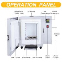 900 ℃   Horno de fundición de joyería, horno de desgaste, 1500W, calefacción de 4 zonas, Control PID Digital para molde de yeso de cera, Metal, 15x15x20cm - details 4
