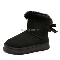 Nuevo Botas cortas de invierno de felpa de gamuza de imitación para mujer, zapatos de marca con diseño de zapatos, alta calidad, nieve, precio bajo, 2025 - details 0