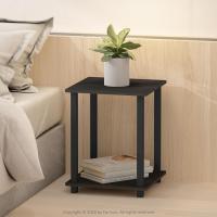 Mesa Auxiliar Simplista, Madera compuesta, Espresso/Negro, 2 Unidades - details 5