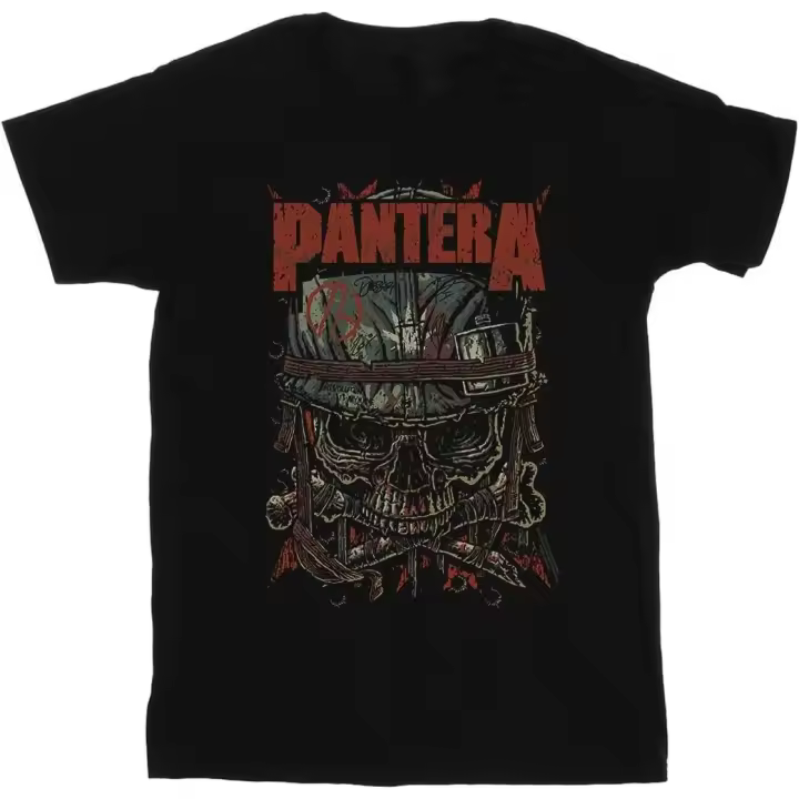 Camiseta de calavera Revolution para hombre, Pantera - 1