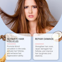 Para cabello seco y encrespado con puntas abiertas, crema nutritiva para el cuidado del cabello, iluminadora, suave y sedosa. - details 5