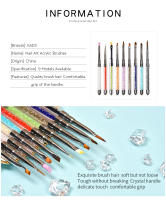 Pincel de Gel UV Acrílico KADS para Uñas Herramienta de Arte de Uñas Cepillo para Esmalte de Uñas Diseño de Gradiente Cristal - details 1