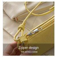 Bolso de hombro exquisito de moda para mujer, bolso cruzado pequeño de cuero PU, Mini bolso de viaje de Color sólido para uso diario - details 14